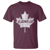 Elbows Up Canada T Shirt True North Strong and Free Maple Leaf Proud Canadian