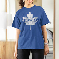 Elbows Up Canada T Shirt For Women True North Strong and Free Maple Leaf Proud Canadian