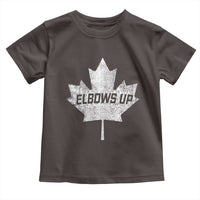 Elbows Up Canada Toddler T Shirt True North Strong and Free Maple Leaf Proud Canadian