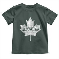 Elbows Up Canada Toddler T Shirt True North Strong and Free Maple Leaf Proud Canadian