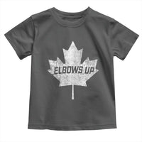 Elbows Up Canada Toddler T Shirt True North Strong and Free Maple Leaf Proud Canadian