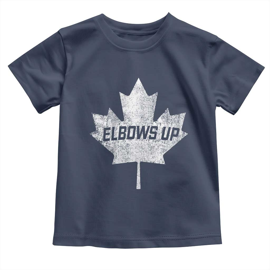 Elbows Up Canada Toddler T Shirt True North Strong and Free Maple Leaf Proud Canadian