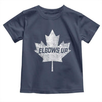 Elbows Up Canada Toddler T Shirt True North Strong and Free Maple Leaf Proud Canadian