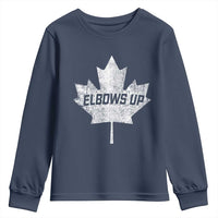 Elbows Up Canada Youth Sweatshirt True North Strong and Free Maple Leaf Proud Canadian