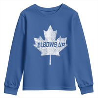 Elbows Up Canada Youth Sweatshirt True North Strong and Free Maple Leaf Proud Canadian