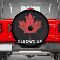 Elbows Up Canada Strong Spare Tire Cover Maple Leaf Proud Canadian