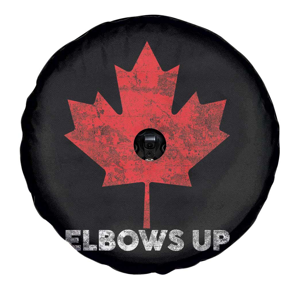 Elbows Up Canada Strong Spare Tire Cover Maple Leaf Proud Canadian