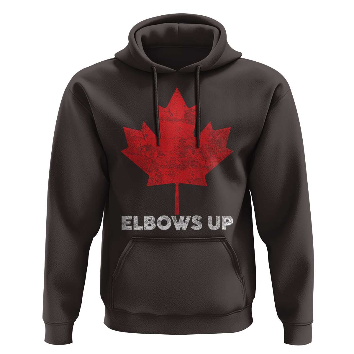 Elbows Up Canada Strong Hoodie Maple Leaf Proud Canadian