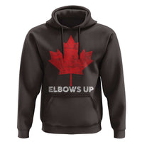 Elbows Up Canada Strong Hoodie Maple Leaf Proud Canadian