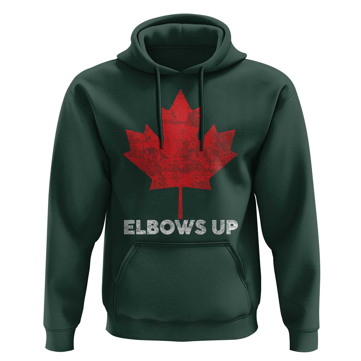 Elbows Up Canada Strong Hoodie Maple Leaf Proud Canadian