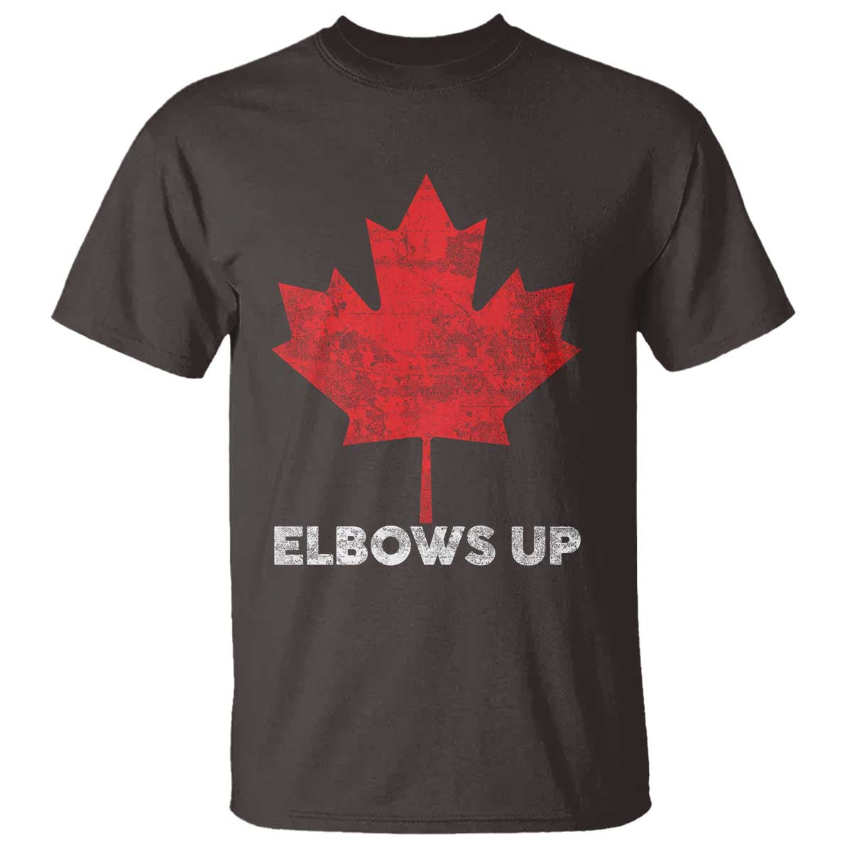 Elbows Up Canada Strong T Shirt Maple Leaf Proud Canadian