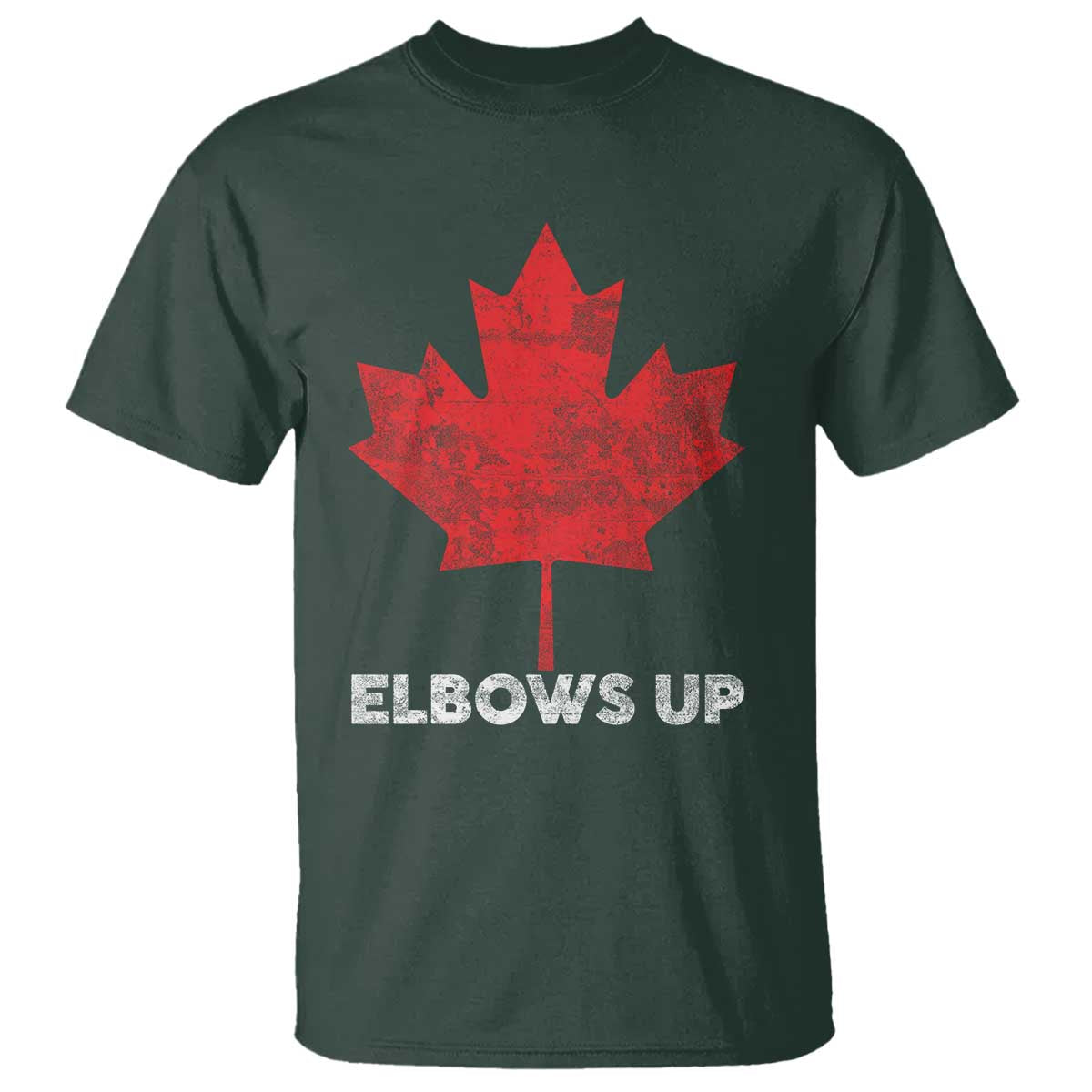 Elbows Up Canada Strong T Shirt Maple Leaf Proud Canadian
