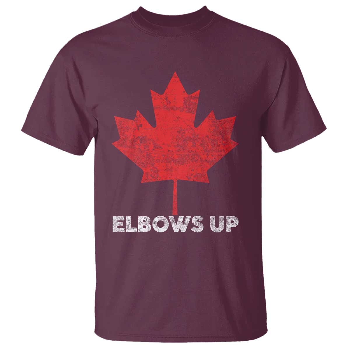 Elbows Up Canada Strong T Shirt Maple Leaf Proud Canadian