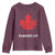 Elbows Up Canada Strong Youth Sweatshirt Maple Leaf Proud Canadian