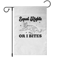 Feminist Cat Garden Flag Equal Rights or I Bites Human Rights - Wonder Print Shop