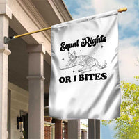 Feminist Cat Garden Flag Equal Rights or I Bites Human Rights - Wonder Print Shop