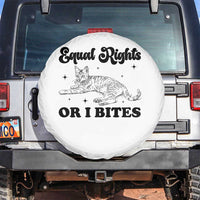 Feminist Cat Spare Tire Cover Equal Rights or I Bites Human Rights - Wonder Print Shop