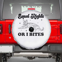Feminist Cat Spare Tire Cover Equal Rights or I Bites Human Rights - Wonder Print Shop