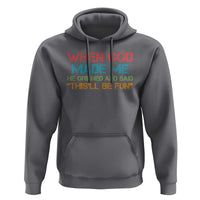 When God Made Me He Grinned And Said Funny Hoodie Sarcastic Saying Humor Christian Retro