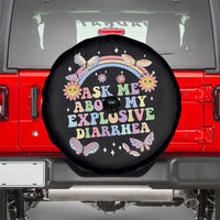 Ask Me About My Explosive Diarrhea Spare Tire Cover Funny Edgy Adult Humor - Wonder Print Shop