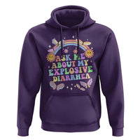 Ask Me About My Explosive Diarrhea Hoodie Funny Edgy Adult Humor - Wonder Print Shop