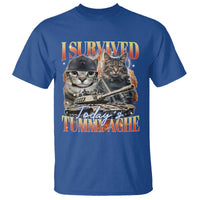 Tummy Ache Survivor Cat Meme T Shirt Funny Saying Cats Bootleg - Wonder Print Shop