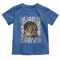 Tummy Ache Survivor Cat Meme Toddler T Shirt Funny Saying Cats Cat Bootleg - Wonder Print Shop