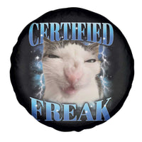 Certified Freak Funny Cat Meme Spare Tire Cover Internet Memes Gen Z - Wonder Print Shop
