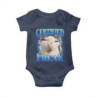 Certified Freak Funny Cat Meme Baby Onesie Internet Memes Gen Z - Wonder Print Shop