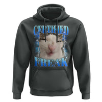 Certified Freak Funny Cat Meme Hoodie Internet Memes Gen Z - Wonder Print Shop