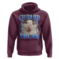 Certified Freak Funny Cat Meme Hoodie Internet Memes Gen Z - Wonder Print Shop