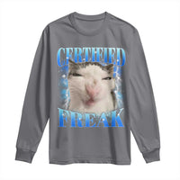 Certified Freak Funny Cat Meme Long Sleeve Shirt Internet Memes Gen Z - Wonder Print Shop