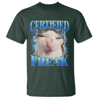 Certified Freak Funny Cat Meme T Shirt Internet Memes Gen Z - Wonder Print Shop