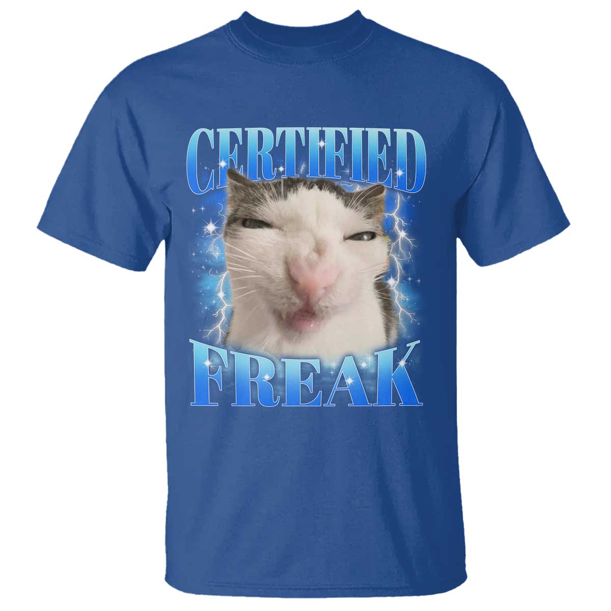 Certified Freak Funny Cat Meme T Shirt Internet Memes Gen Z - Wonder Print Shop