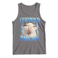 Certified Freak Funny Cat Meme Tank Top Internet Memes Gen Z - Wonder Print Shop