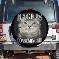 Rage Is Consuming Me Spare Tire Cover Funny Silly Cat Memes - Wonder Print Shop