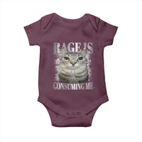 Rage Is Consuming Me Baby Onesie Funny Silly Cat Memes - Wonder Print Shop