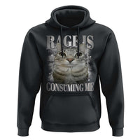 Rage Is Consuming Me Hoodie Funny Silly Cat Memes - Wonder Print Shop