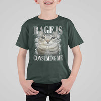 Rage Is Consuming Me T Shirt For Kid Funny Silly Cat Memes - Wonder Print Shop