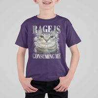 Rage Is Consuming Me T Shirt For Kid Funny Silly Cat Memes - Wonder Print Shop