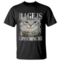 Rage Is Consuming Me T Shirt Funny Silly Cat Memes - Wonder Print Shop