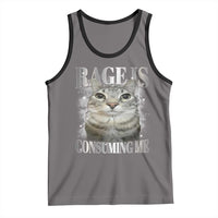 Rage Is Consuming Me Tank Top Funny Silly Cat Memes - Wonder Print Shop