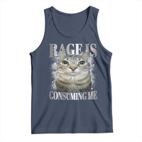 Rage Is Consuming Me Tank Top Funny Silly Cat Memes - Wonder Print Shop