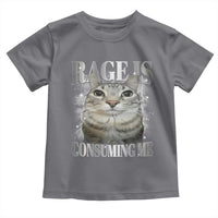 Rage Is Consuming Me Toddler T Shirt Funny Silly Cat Memes - Wonder Print Shop