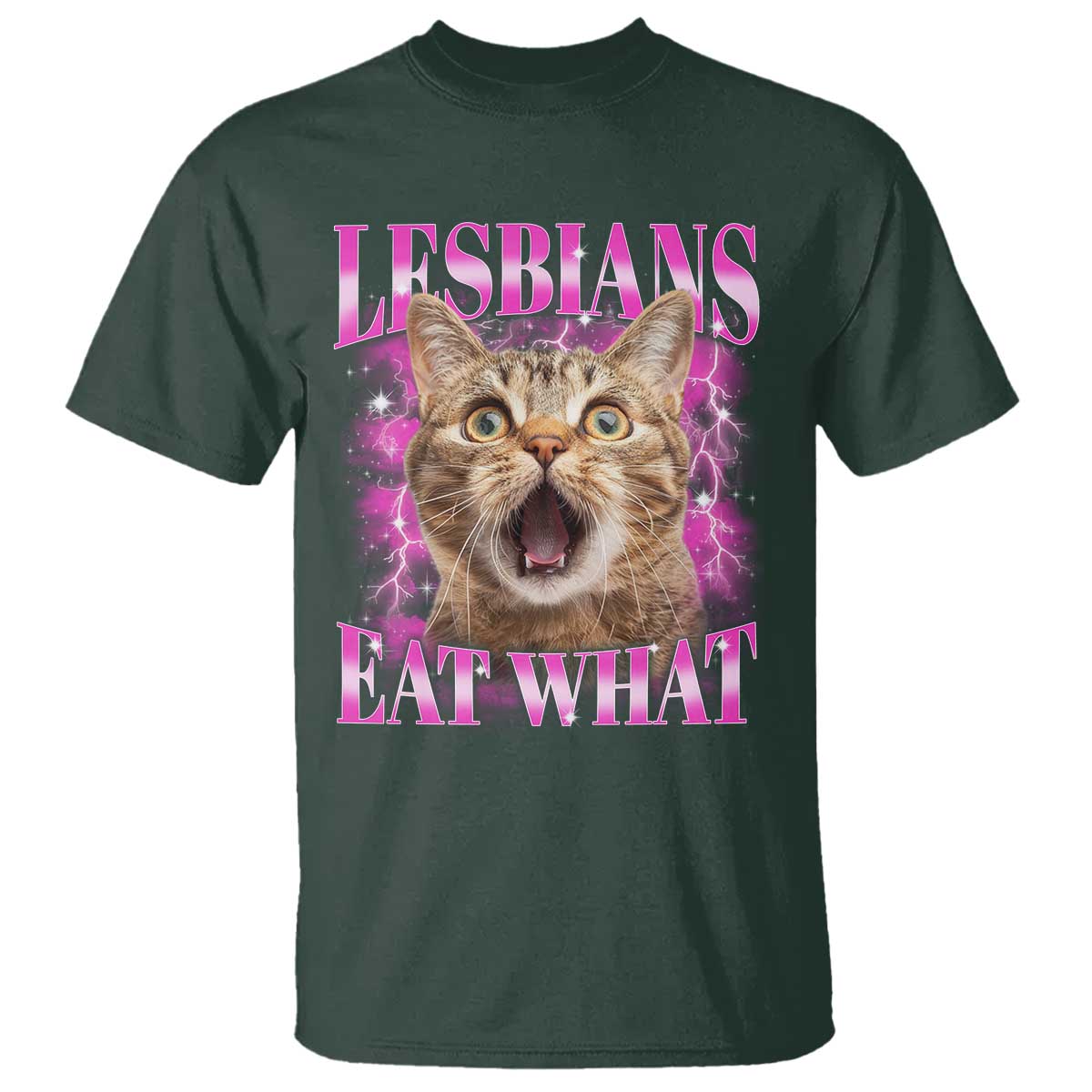 Lesbians Eat What T Shirt Funny Cat Gay Pride LGBTQ Pun