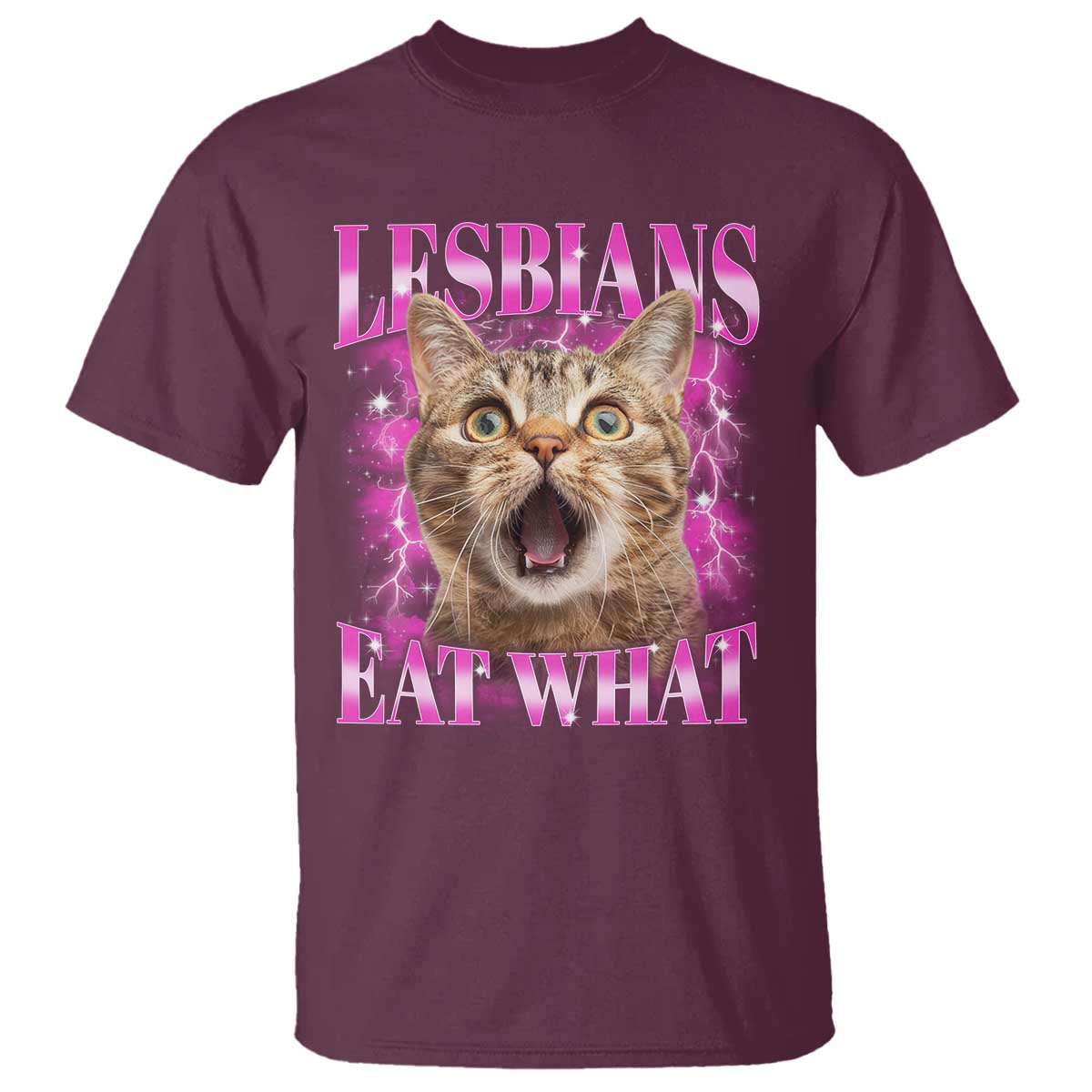Lesbians Eat What T Shirt Funny Cat Gay Pride LGBTQ Pun