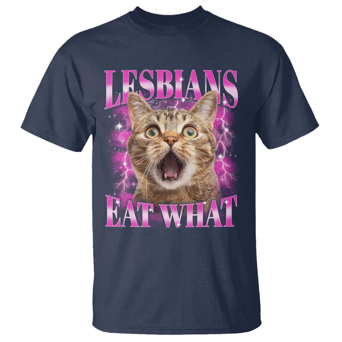 Lesbians Eat What T Shirt Funny Cat Gay Pride LGBTQ Pun