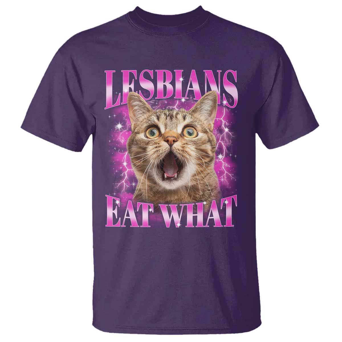 Lesbians Eat What T Shirt Funny Cat Gay Pride LGBTQ Pun
