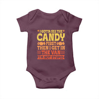 Funny Lollipop Van Gift Baby Onesie Creepy Adult I Gotta See The Candy First I'm Not Stupid - Wonder Print Shop