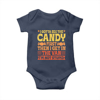 Funny Lollipop Van Gift Baby Onesie Creepy Adult I Gotta See The Candy First I'm Not Stupid - Wonder Print Shop